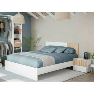 DMORA Cabecero Yuma con 2 Mesitas - Diseño Moderno DMORA Cabecero Yuma con 2 Mesitas - Diseño Moderno
