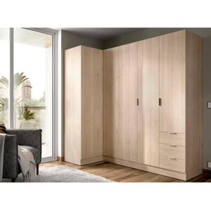DMORA Armario Succiso - Armario de esquina con 5 puertas - 214x91h184 cm DMORA Armario Succiso - Armario de esquina con 5 puertas - 214x91h184 cm
