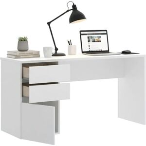 DMORA Lagoni Escritorio - Mesa moderna multiusos con cajones y puerta DMORA Lagoni Escritorio - Mesa moderna multiusos con cajones y puerta