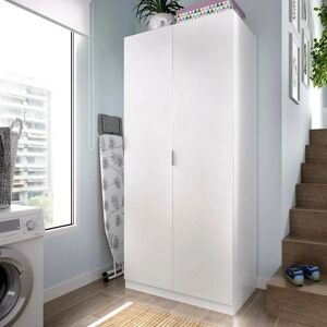 DMORA Armario Deder - Ropa moderna con 2 puertas - 81x52h184 cm DMORA Armario Deder - Ropa moderna con 2 puertas - 81x52h184 cm