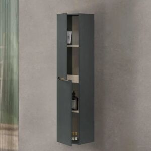 Columna de baño Williamsburg Dmora - Antracita Roble - Mueble de baño Columna de baño Williamsburg Dmora - Antracita Roble - Mueble de baño