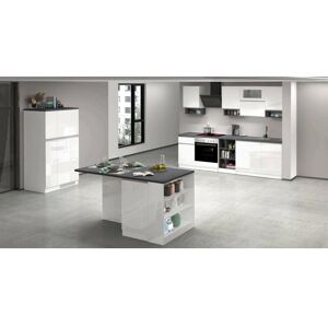 Conjunto de Cocina Modular Dmora Bastien - Blanco y Pizarra Conjunto de Cocina Modular Dmora Bastien - Blanco y Pizarra