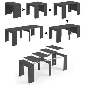 Dmora Diluna Uitklapbare Consoletafel - 10 Stoelen Dmora Diluna Uitklapbare Consoletafel - 10 Stoelen