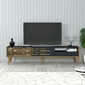 Dmora - Alnilam - Antracita y Nogal - TV stand Dmora - Alnilam - Antracita y Nogal - TV stand
