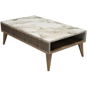 Dmora Dgiovinc Mesa de café baja - Mesa de centro, Revistero, Estante de sala Dmora Dgiovinc Mesa de café baja - Mesa de centro, Revistero, Estante de sala