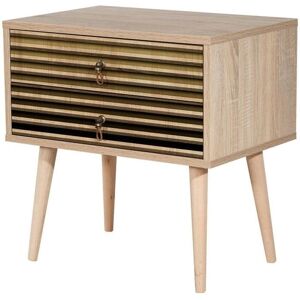 Mesita de noche Dmora Dfiorill - Mueble moderno que ahorra espacio Mesita de noche Dmora Dfiorill - Mueble moderno que ahorra espacio