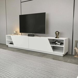 Dmora Estantería de TV Moderna - Ahorro de espacio, Montaje en pared, 240cm Dmora Estantería de TV Moderna - Ahorro de espacio, Montaje en pared, 240cm