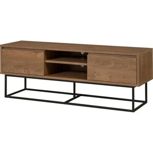 DMORA Mueble de TV Nogal y Negro - Mueble TV DMORA Mueble de TV Nogal y Negro - Mueble TV