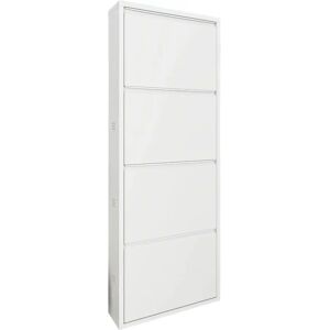 Dmora Gonzalo Armario de entrada blanco ahorro de espacio - Mueble de almacenamiento Dmora Gonzalo Armario de entrada blanco ahorro de espacio - Mueble de almacenamiento