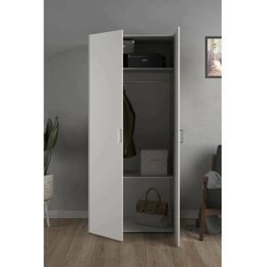 Armario DMORA Danny - 78x50x175cm, Blanco - Armario Armario DMORA Danny - 78x50x175cm, Blanco - Armario