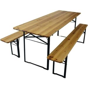 GARDENESS - Set bar con tavolo e panche da campeggio GARDENESS - Set bar con tavolo e panche da campeggio