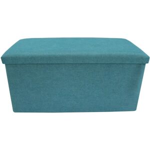 Mobili Rebecca Rebecca Pouf Tissu Turquoise 38x76x38 - Pouf Mobilier - Publicité Mobili Rebecca Rebecca Pouf Tissu Turquoise 38x76x38 - Pouf Mobilier - Publicité