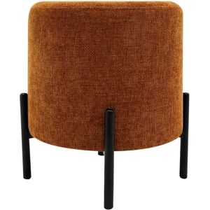 Pouf Rebecca Mobili Semal - 43,5x38x38 - Moderne, Orange, Acier - Publicité Pouf Rebecca Mobili Semal - 43,5x38x38 - Moderne, Orange, Acier - Publicité