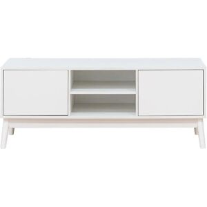 Mobili Rebecca Gabinete de TV Blanco Moderno con Estantes - Mueble de TV Mobili Rebecca Gabinete de TV Blanco Moderno con Estantes - Mueble de TV