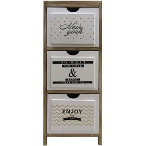 Mobili Rebecca Bedside Chest of Drawers - Space-Saving, Modern, 3 Drawers Mobili Rebecca Bedside Chest of Drawers - Space-Saving, Modern, 3 Drawers