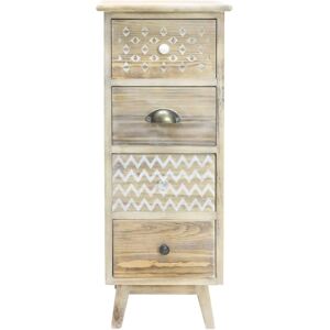 Rebecca Mobili Cajonera estrecha - Madera Boho Shabby Muebles Dormitorio Rebecca Mobili Cajonera estrecha - Madera Boho Shabby Muebles Dormitorio