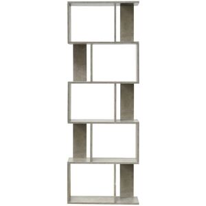 Rebecca Mobili Bookcase - 5 Shelves Modern Storage Divider Rebecca Mobili Bookcase - 5 Shelves Modern Storage Divider