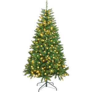 Rebecca Mobili Artificial Christmas Tree - 180cm Green, 800 Branches, 300 Lights Rebecca Mobili Artificial Christmas Tree - 180cm Green, 800 Branches, 300 Lights