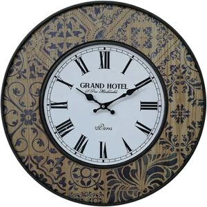Reloj de Pared Grande Mobili Rebecca Azul Blanco MDF Metal - Reloj de Pared Reloj de Pared Grande Mobili Rebecca Azul Blanco MDF Metal - Reloj de Pared