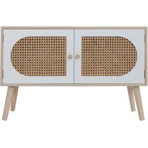 Modèle Rebecca - Style Scandinave Buffet en Bois Blanc Marron - Publicité Modèle Rebecca - Style Scandinave Buffet en Bois Blanc Marron - Publicité