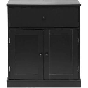 Rebecca Mobili Black Low Cabinet - Space Saving Multiuse Furniture Rebecca Mobili Black Low Cabinet - Space Saving Multiuse Furniture