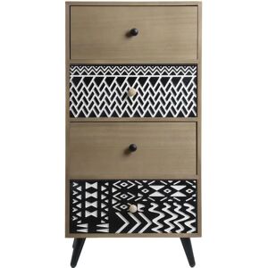 Rebecca Gabinete de Baño - 4 Cajones Estilo Escandinavo y Boho Rebecca Gabinete de Baño - 4 Cajones Estilo Escandinavo y Boho