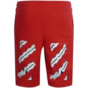 Off-White Airport Tape Design Red Shorts - Shorts Off-White Airport Tape Design Red Shorts - Shorts