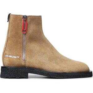 Off-White Heren Suede Spongesole Enkellaarsjes - Leder - Enkellaarsjes Off-White Heren Suede Spongesole Enkellaarsjes - Leder - Enkellaarsjes