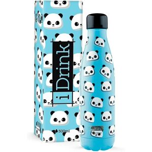 Bottiglia Termica Panda Blu in Acciaio Inox - 500ml Bottiglia Termica Panda Blu in Acciaio Inox - 500ml