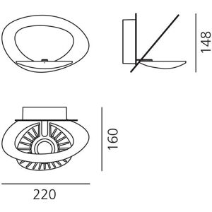 Artemide Pirce Micro LED Wandleuchte - Skulpturale, Weiß Artemide Pirce Micro LED Wandleuchte - Skulpturale, Weiß