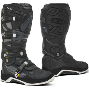 Stivali da Motocross Forma Pilot - Unisex Nero Grigio Taglia 45 Stivali da Motocross Forma Pilot - Unisex Nero Grigio Taglia 45