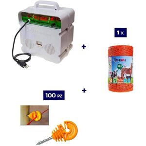 GEMI ELETTRONICA Elektrischer Zaunset - Hochspannung, Einfache Montage GEMI ELETTRONICA Elektrischer Zaunset - Hochspannung, Einfache Montage