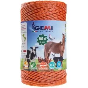 GEMI ELETTRONICA - Filo Recinzione Elettrica - 4 mm², 500m, Resistente ai raggi UV GEMI ELETTRONICA - Filo Recinzione Elettrica - 4 mm², 500m, Resistente ai raggi UV
