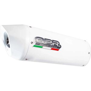 GPR 990 Silenciador Blanco Oval Homologado - Pieza de moto GPR 990 Silenciador Blanco Oval Homologado - Pieza de moto