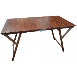 GARDENESS Mesa Plegable de Madera 70x140cm - Muebles de Jardín GARDENESS Mesa Plegable de Madera 70x140cm - Muebles de Jardín