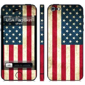 i-Paint Peau Drapeau USA pour Téléphone - Bleu, Rouge, Blanc i-Paint Peau Drapeau USA pour Téléphone - Bleu, Rouge, Blanc
