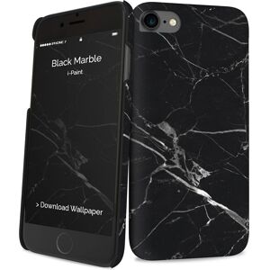 Coque fine en plastique I-Paint pour iPhone 7/8/SE Marbre Noir - Étui Téléphone Coque fine en plastique I-Paint pour iPhone 7/8/SE Marbre Noir - Étui Téléphone