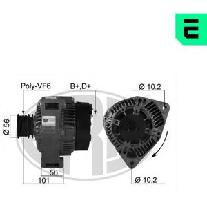 ERA 210198A Alternador - 14V 90A para Mercedes-Benz, SsangYong ERA 210198A Alternador - 14V 90A para Mercedes-Benz, SsangYong