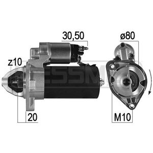 ERA 221013A Arrancador - 10 Dientes, 2.2kW, en el sentido horario - Arrancador ERA 221013A Arrancador - 10 Dientes, 2.2kW, en el sentido horario - Arrancador