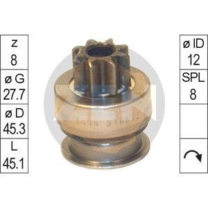 ERA ZN1695 Embrague de arranque - OEM Hyundai 36145-2A000 para KIA ERA ZN1695 Embrague de arranque - OEM Hyundai 36145-2A000 para KIA