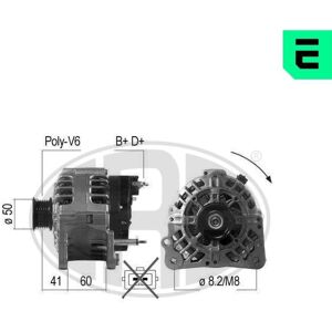 Alternador ERA 210488A - 14V 90A para SKODA Felicia Alternador ERA 210488A - 14V 90A para SKODA Felicia