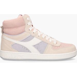 Diadora Dames Magic Basket Mid Sneakers - Roze - Maat UK 5 Diadora Dames Magic Basket Mid Sneakers - Roze - Maat UK 5