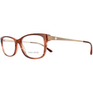 Giorgio Armani Brillenframes - 7098 5488 Gestreept Bruin Vrouwen - 52mm - One Size Giorgio Armani Brillenframes - 7098 5488 Gestreept Bruin Vrouwen - 52mm - One Size