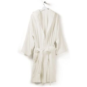 Peignoir en coton doux avec capuche Ivory Caleffi - Peignoir Peignoir en coton doux avec capuche Ivory Caleffi - Peignoir