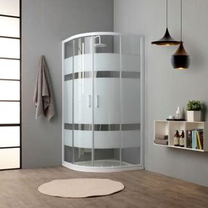 Kiamami Valentina Cabine de Douche Semi-Circulaire 80cm - Design Moderne Kiamami Valentina Cabine de Douche Semi-Circulaire 80cm - Design Moderne