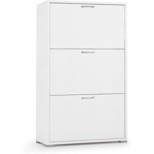 Kiamami Valentina - Armoire à Chaussures - 3 Portes Blanc Rovere - Rangement à chaussures Kiamami Valentina - Armoire à Chaussures - 3 Portes Blanc Rovere - Rangement à chaussures
