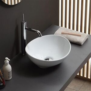 Lavabo Ovalado en Cerámica de Pared Kiamami Valentina Lavabo Ovalado en Cerámica de Pared Kiamami Valentina