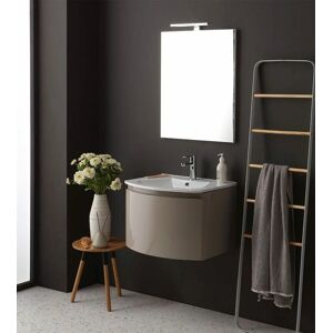 Kiamami Valentina - Meuble de salle de bain suspendu 62cm Cappuccino - Miroir rectangulaire Kiamami Valentina - Meuble de salle de bain suspendu 62cm Cappuccino - Miroir rectangulaire