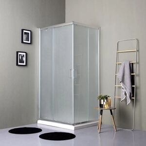 Cabina de Ducha de Cristal Satinado Kiamami Valentina 80x120 - Tipo de Ducha Cabina de Ducha de Cristal Satinado Kiamami Valentina 80x120 - Tipo de Ducha