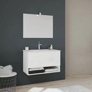 Kiamami Valentina - Gabinete de baño suspendido con cajón y estante - 80cm Venezia Kiamami Valentina - Gabinete de baño suspendido con cajón y estante - 80cm Venezia